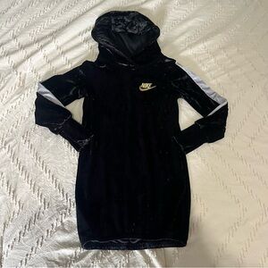 Hooded Nike Velvet Black Dress Girls 4T
